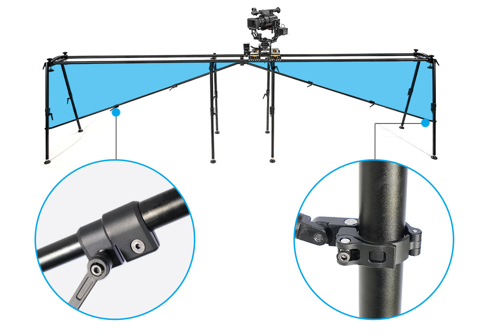 GreenBull BX300 2.4m & BX300L 4m & BX300R Motorized  Aluminum Alloy DSLR Camera Slider