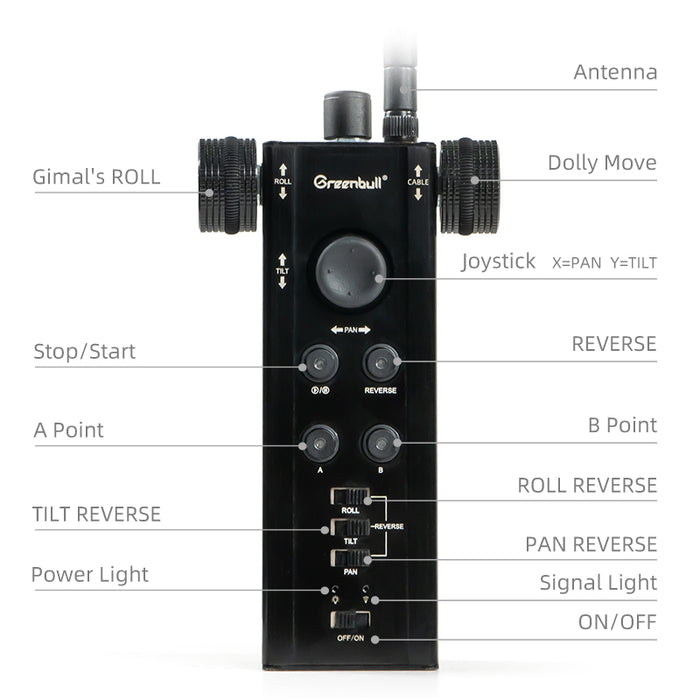 Remote Control BX200L-RS2 Motorized Slider DSLR Camera Rig for Filmming